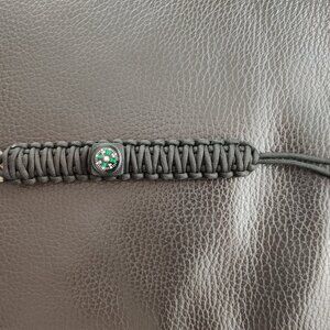 Survival Wristband With Compass And Scraper